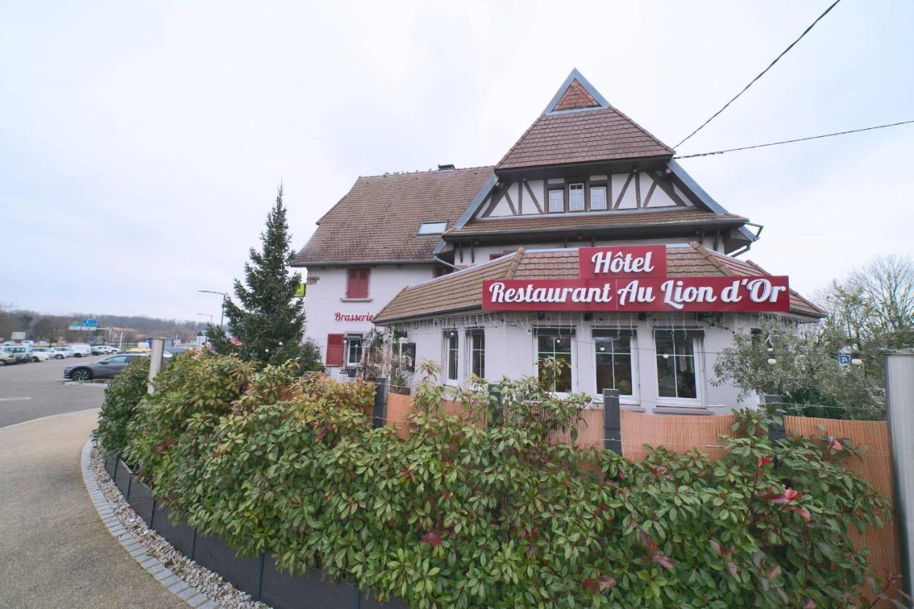 Hotel Restaurant Au Lion D'Or Burnhaupt-le-Haut Exteriör bild